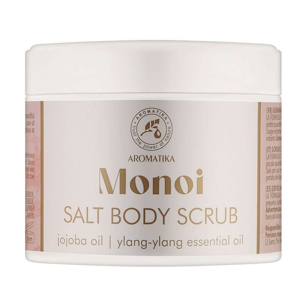 Сольовий скраб для тіла Aromatika Salt Body Scrub Моной, 500 г